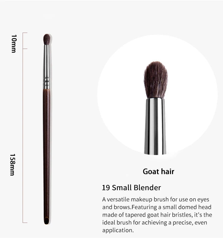 OVW Natural Hair Eye Brush kisti dlya teney Flat Shadow Shader Small Pencil Tarpered Smudge set de brochas para maquillaje