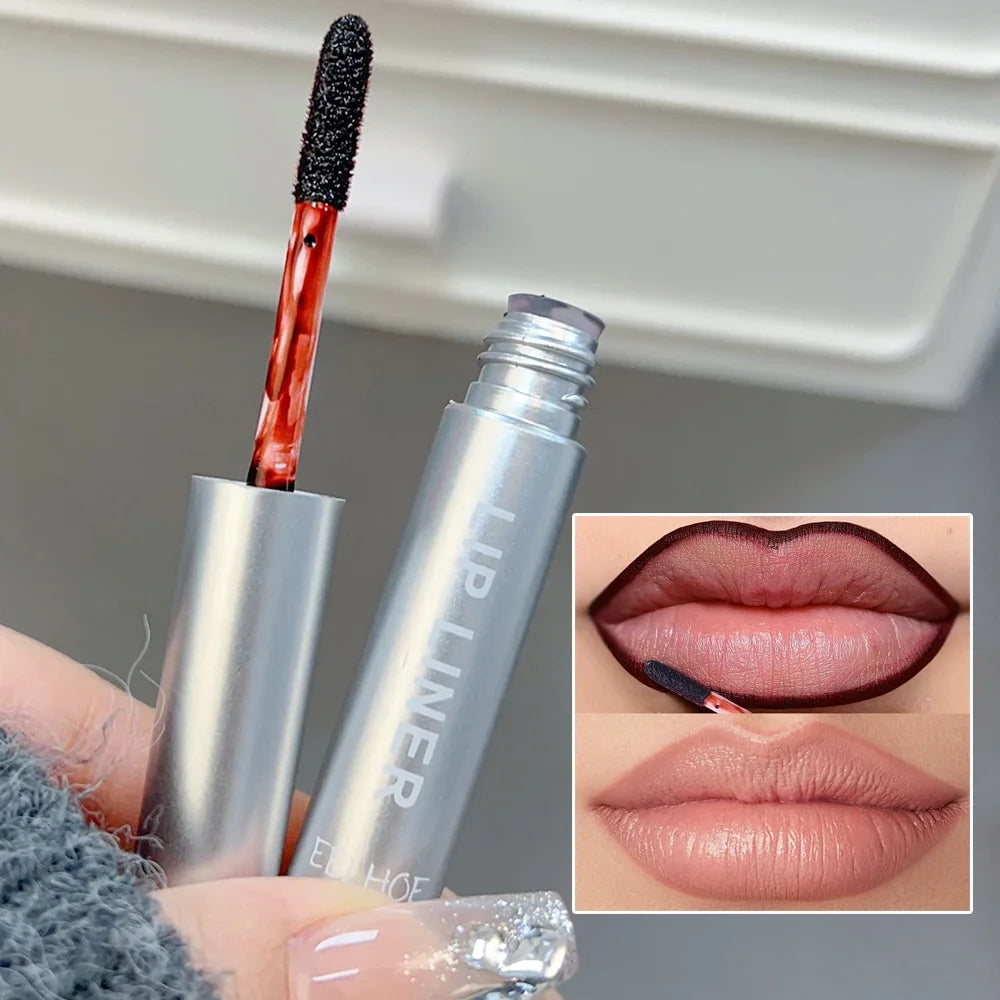 Waterproof Lip Liner Peel Off Tattoo Lipgloss Waterproof Long Lasting Matte Lip Tint Brown Contour Tear-off Lips Stain Cosmetic