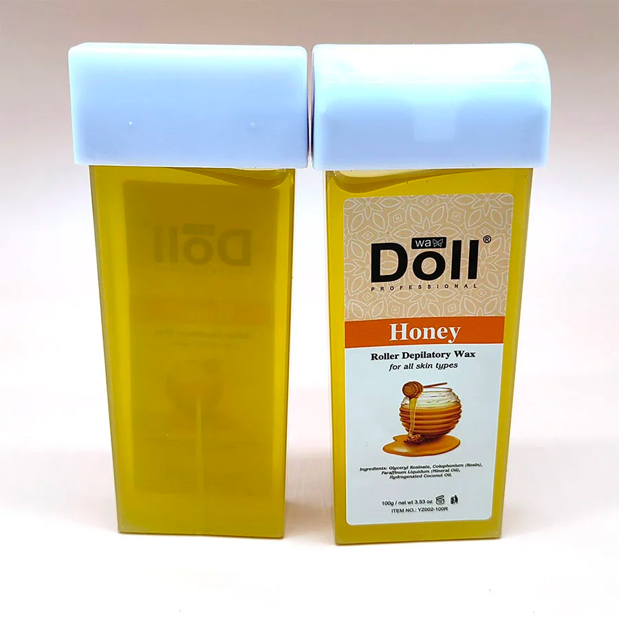 Beauty Spa quality Doll Wax 100ml Skin Care Hair Remover Honey Roll On Depilatory Wax rosin Paste Cartridge