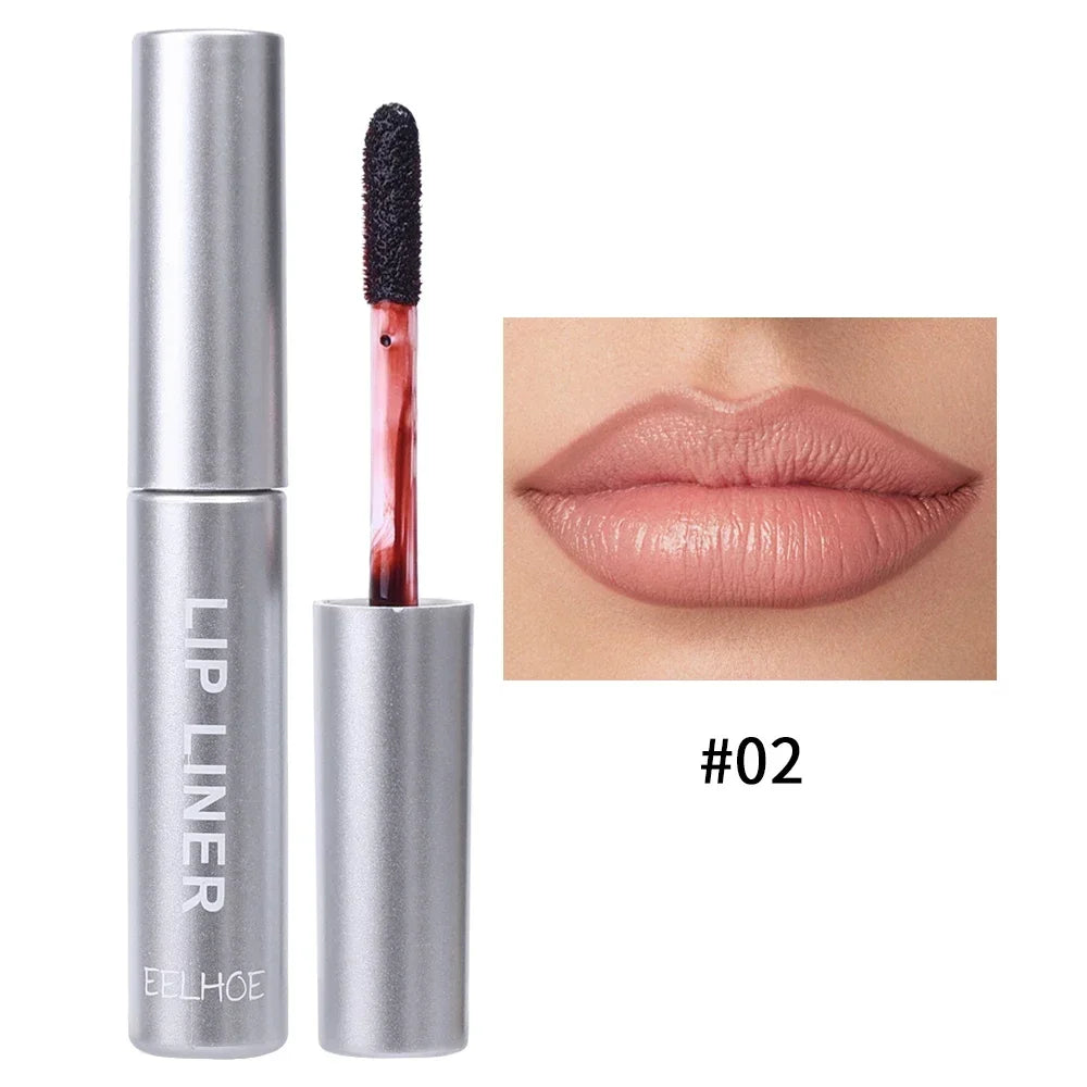 Waterproof Lip Liner Peel Off Tattoo Lipgloss Waterproof Long Lasting Matte Lip Tint Brown Contour Tear-off Lips Stain Cosmetic