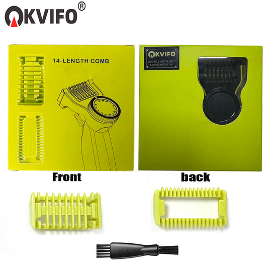 KVIFO Guide Comb Guards for Phil-ips One Blade QP2520 QP2530 QP2630 Electric Trimmer Shaver 14 Length Adjustable Replacement Kit