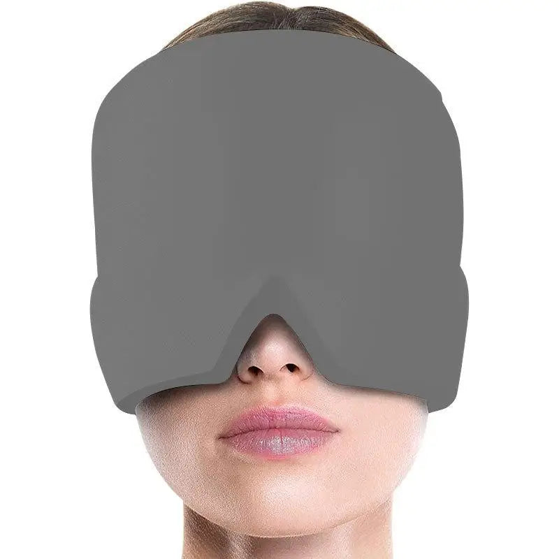 Migraine Relief Hat Headache Hat Gel Hot Cold Therapy Ice Cap for Relieve Pain Ice Hat Eye Mask Stress Pressure Helps with Sleep