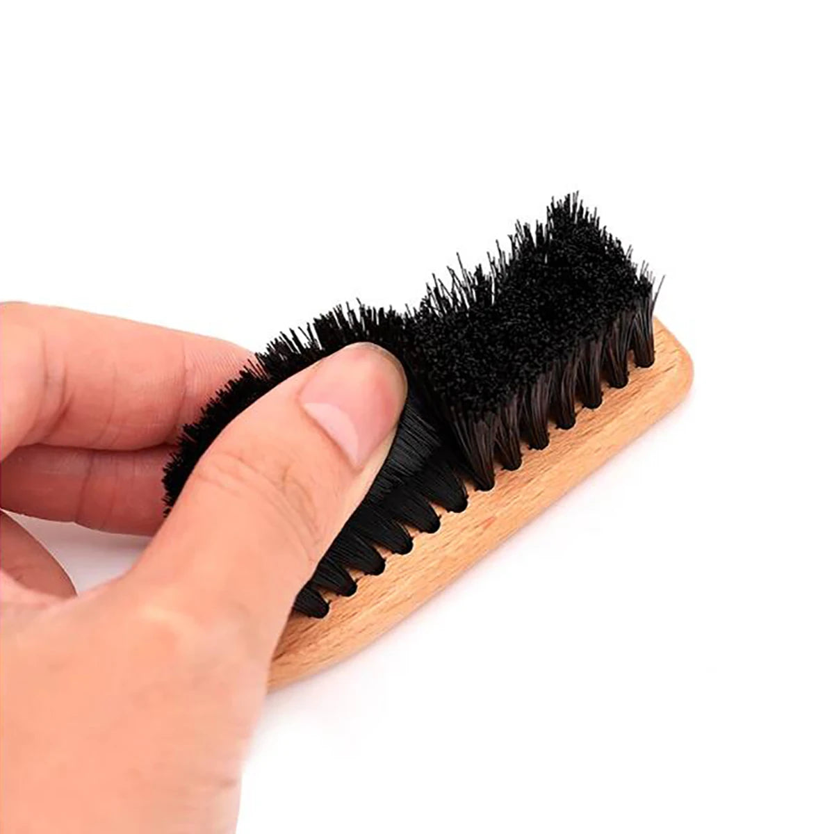 Barbershop Wooden Handle Boar Bristle Beard Brush Soft Hair Cleaning Brush Broken Hair Remove Comb Salon Men Beard Shaving Tools