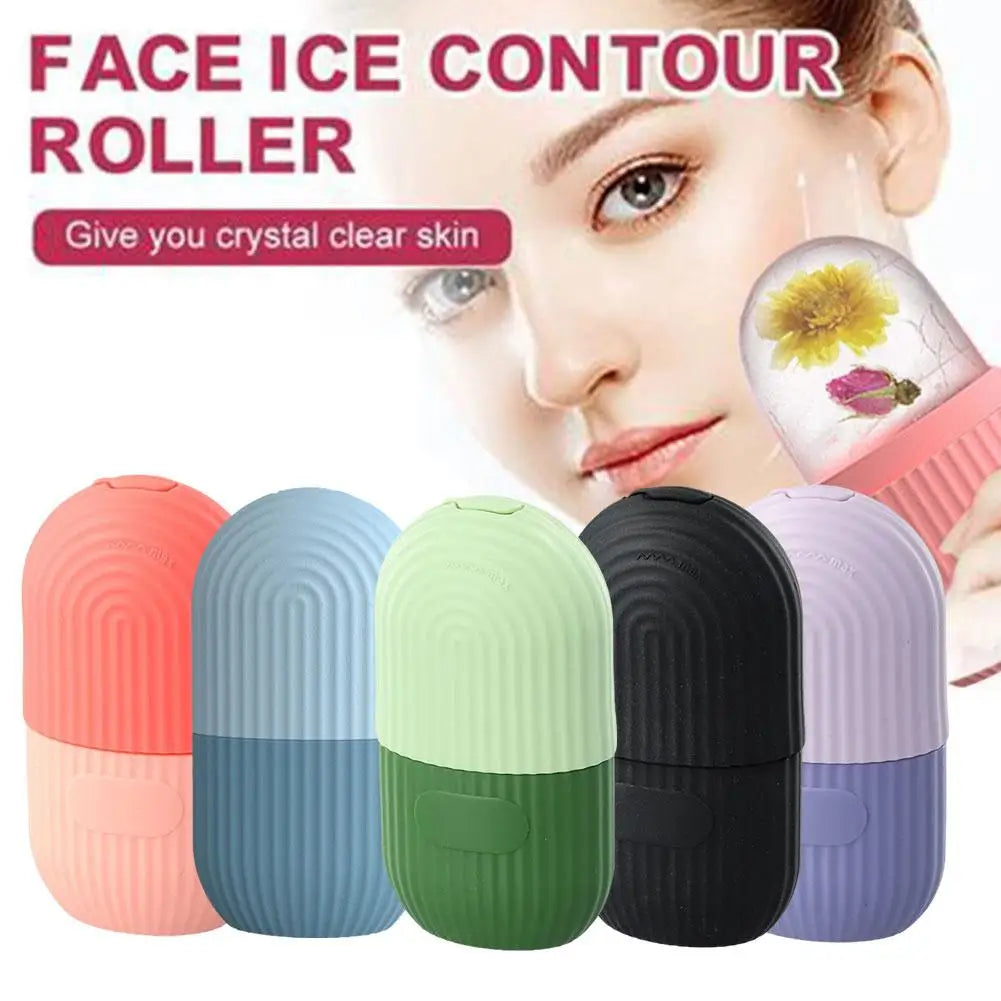 Face Beauty Lifting Ice Face Tool Silicone Tray Mold Contouring Acne Eye Skin Educe Massager Roller Ball Care