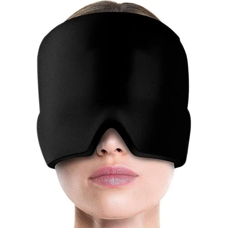 Migraine Relief Hat Headache Hat Gel Hot Cold Therapy Ice Cap for Relieve Pain Ice Hat Eye Mask Stress Pressure Helps with Sleep