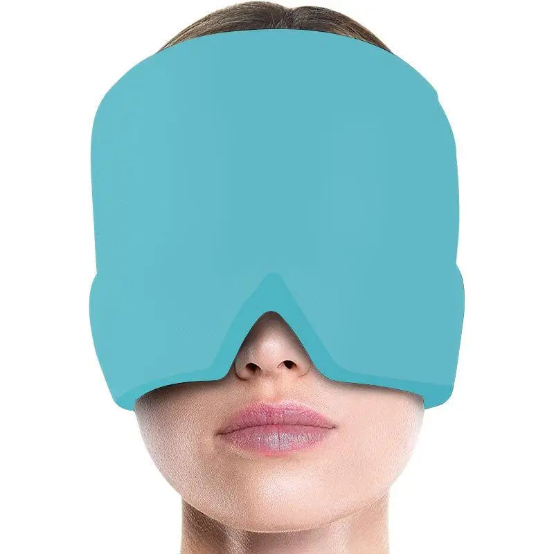 Migraine Relief Hat Headache Hat Gel Hot Cold Therapy Ice Cap for Relieve Pain Ice Hat Eye Mask Stress Pressure Helps with Sleep