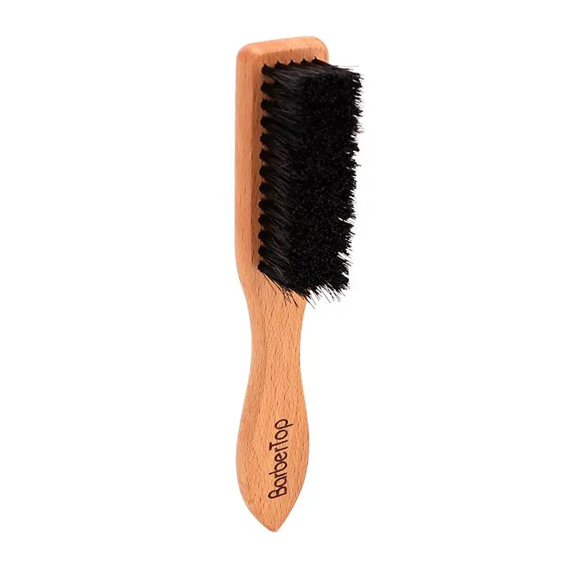 Barbershop Wooden Handle Boar Bristle Beard Brush Soft Hair Cleaning Brush Broken Hair Remove Comb Salon Men Beard Shaving Tools